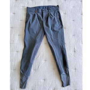 Derby House Mens Riding Breeches Pants US 34-36 UK 36 EU 52 Grey Nylon Elastane